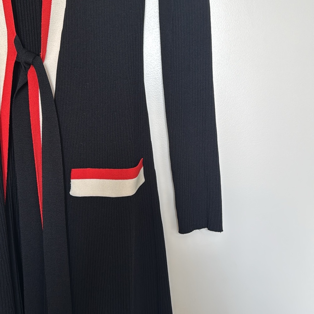 MAJE Ribbed Long Maxi Cardigan - Picture 4 of 11